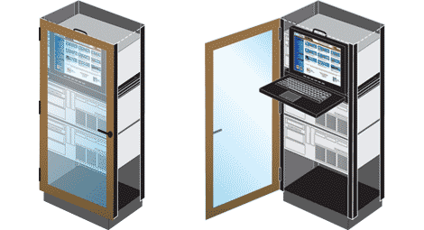 Rackmounted Dual Slide KVM Drawer