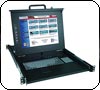 RACKMUX® KVM drawer with integrated KVM switch