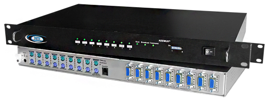 PS/2 KVM switches allow one keyboard, monitor and mouse to control multiple PCs