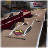 Picture of the indoor mountain biking trails