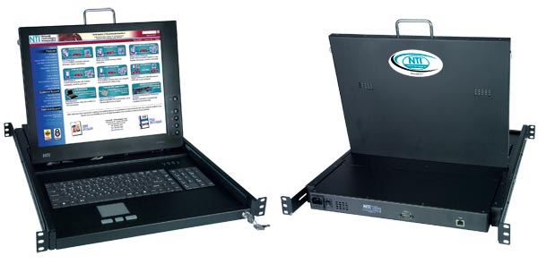 Rackmount KVM Drawer with KVM Switch via CAT5