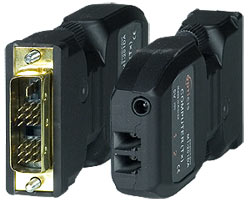 DVI Extender via singlemode or multimode fiber optic cable