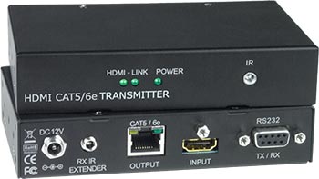 HDMI HDBase-T Extender with IR and RS232 via One CAT5/6