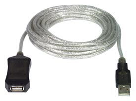 USB 2.0 Active Extension Cable: PC, MAC, and SUN Support