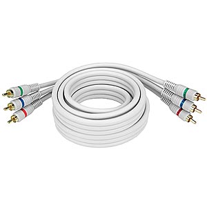 HDTV YPbPr Component video cable 3 RCA male-to-male 6 feet