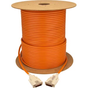 DVI-D male-male Fiber Optic extension cable, 164 feet