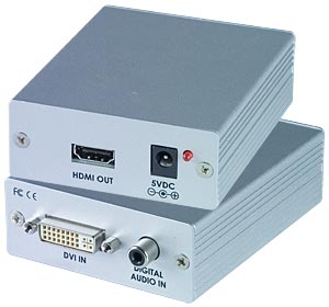 DVI to HDMI Converter, Convert Digital Audio and Video to HDMI
