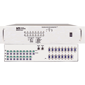 PS/2 KVM Switch, 16 port, with OSD, rackmounted