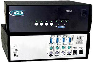 32 port PS/2 KVM Switch with OSD and RS232 Control, rackmount