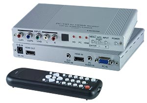 D-Sub VGA/Component Video/HDMI Scaler/Converter
