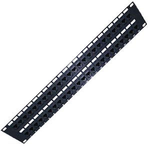 CAT6a 2RU High Density Patch Panels loaded couplers, 48 port