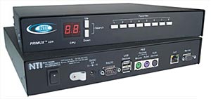 User station for zero U access to 64 servers, for use with PRIMUX KVM Matrix Switches