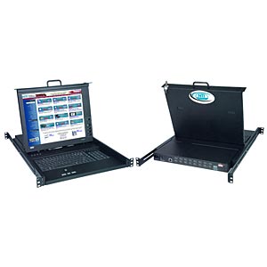 17 in. TFT/LCD DVI KVM drawer with High Density USB DVI KVM switch, touchpad