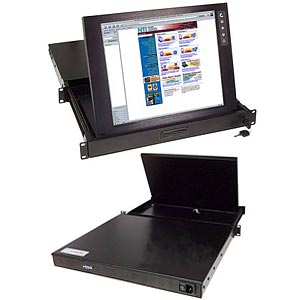 Rackmount LCD monitor in drawer, 15 in. at 1024x768