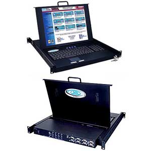 15 in. LCD KVM drawer with 8 port PS2/SUN KVM switch
