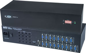 16 port VGA switch, stereo audio and RS232 control