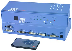 DVI Switch 4 port, 4x1 DVI Switcher