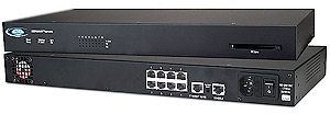 SSH secure 8 port RS232 switch, rackmounted, 1RU