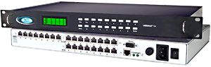 Audio/Video Matrix switch via cat5, 8 input and 16 output