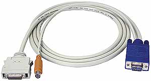 Connect SUN computer to NTI High Density KVM Switch.