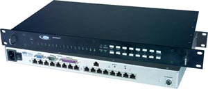 16 serial port console switch with terminal converter