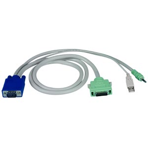 VGA High Density cable to Computer &amp; Speakers from Local Extender Module, 10 feet