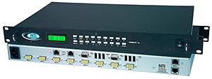 High Density USB Matrix KVM Switch with Additional USB Connector and Extender Port for Remote User