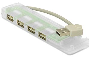 4 port Transparent USB 1.1 hub self powered USB cable splitter