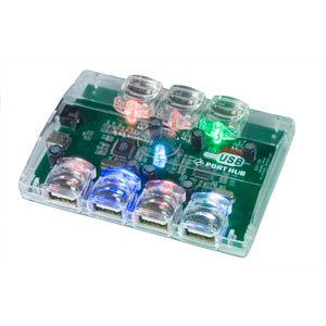 USB 2.0 Hub 7-Port High Speed Self/Bus-Powered