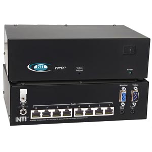 VGA  and Audio Splitter/Extender via CAT5, 8 port