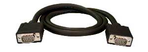 VGA cable, male-to-male, 1.5 feet