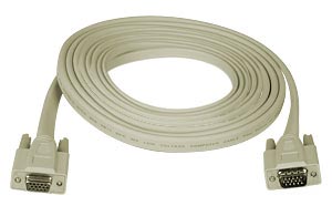 Flat VGA cable, male-to-female, 35 feet