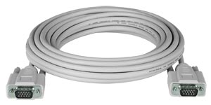 Super Thin VGA high resolution monitor cable gold plated, male to male 25 feet