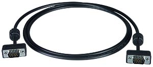 Ultra Thin VGA high resolution monitor cable gold plated, male to male 5 feet