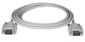 Super Thin VGA high resolution monitor cable gold plated, male to male 1.5 feet