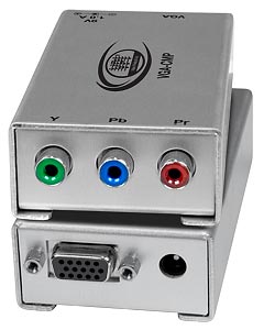 Connects VGA computers to HDTV component color space converter