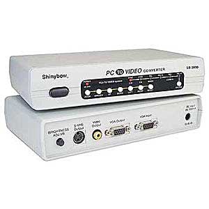 VGA to TV scan converter, display D-Sub VGA output on your TV