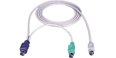 PS/2 Keyboard/Mouse port to Universal Switch, m-m, 50'