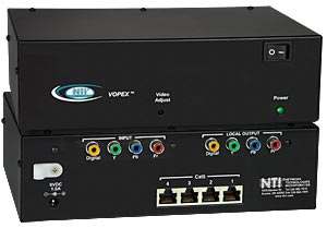 Splitter/Extender for HDTV with digital audio, 4 port