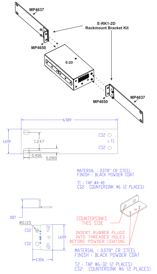 CAD Drawing for E-RK1-2D