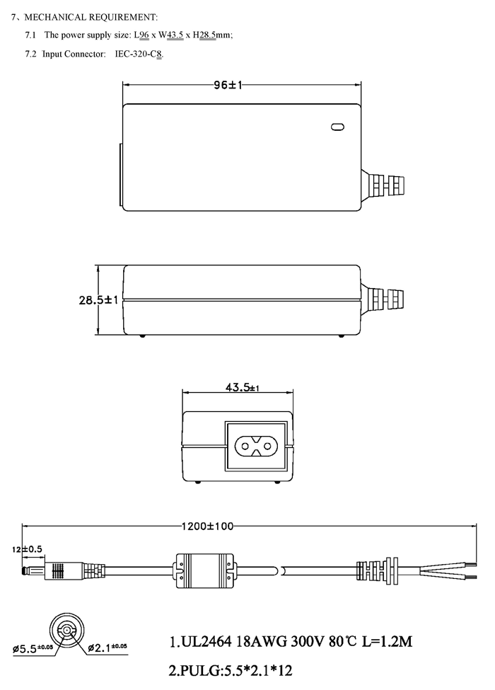 CAD Drawing for PWR-SPLY-9V3A