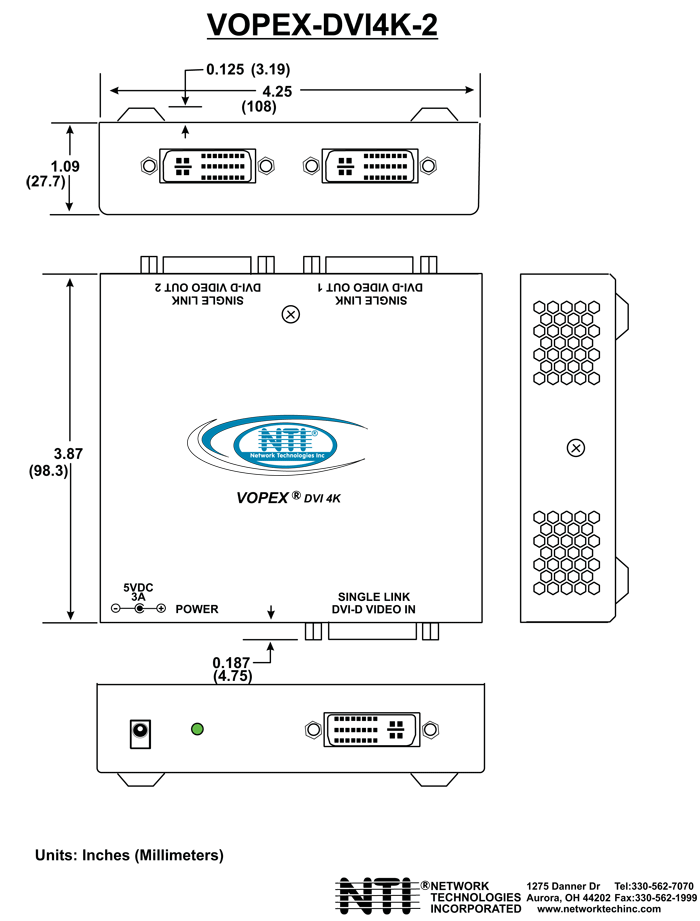 CAD Drawing for VOPEX-DVI4K-2