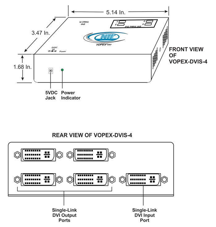 CAD Drawing for VOPEX-DVIS-4