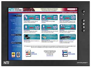 The CRYSTALMON CM-WL17 with custom KVM and VGA options.