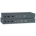 Transparent USB 2.0 Extender with DVI Video,Audio and RS232 via Fiber