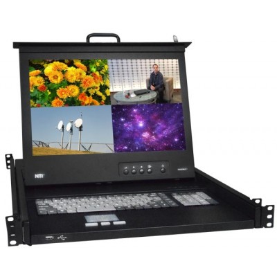 NTI Now Offering Rackmount KVM Drawer with Integrated HDMI Multiviewer & USB KVM Switch