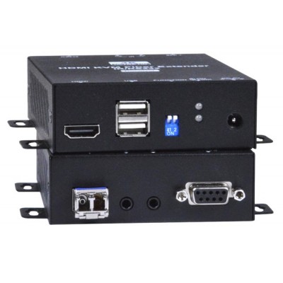 NTI Now Offering a 4K 18Gbps HDMI USB KVM Extender via Two LC Singlemode Fiber Optic Cables