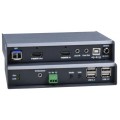 4K 10.2Gbps HDMI USB KVM Extender with Video Wall Support Over IP via Two LC Singlemode/Multimode Fiber Optic Cables