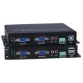 VGA USB KVM Extender via One LC Singlemode/Multimode Fiber Optic Cable