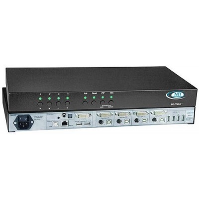 NTI Announces the Advanced Quad Screen Splitter with KVM Switch & Real-Time Video NTI Announces the Advanced Quad Screen Splitter with KVM Switch & Real-Time Video
